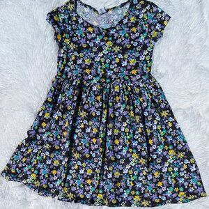 Colorful Kid's Garden Print Fit & Flare Dress – Breezy Style for Sunny Days NWOT